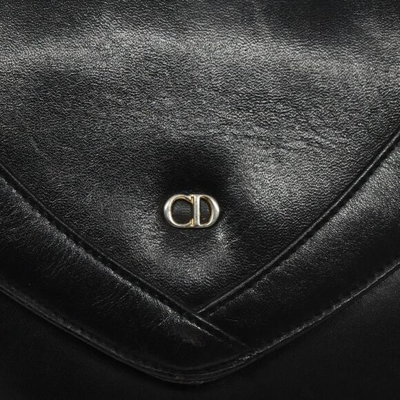 Dior Cd Black Leather Shoulder Bag (Pre-Owned) - Picture 10 of 16